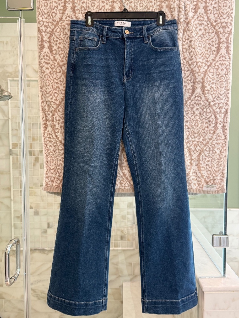 Vervet LOVEIVET High Rise Wide Leg Flare Jeans Size 30/11 Stretch